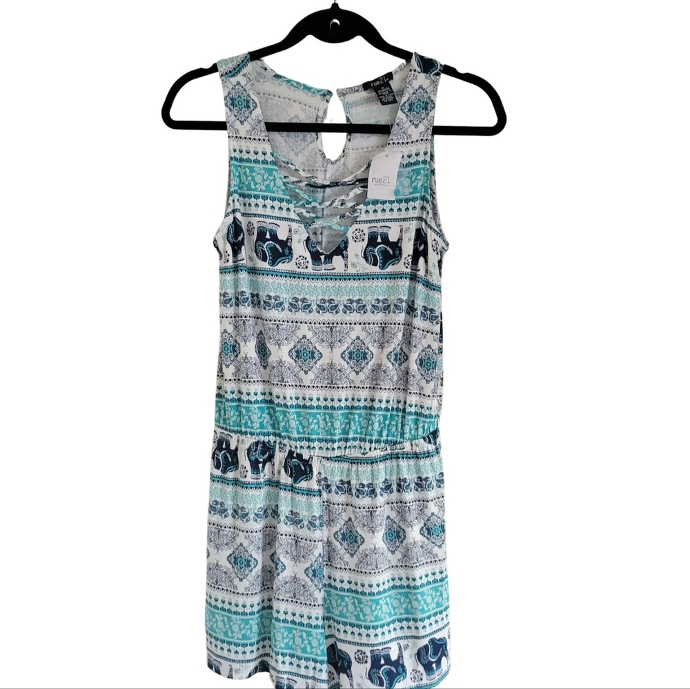 Romper with elephants